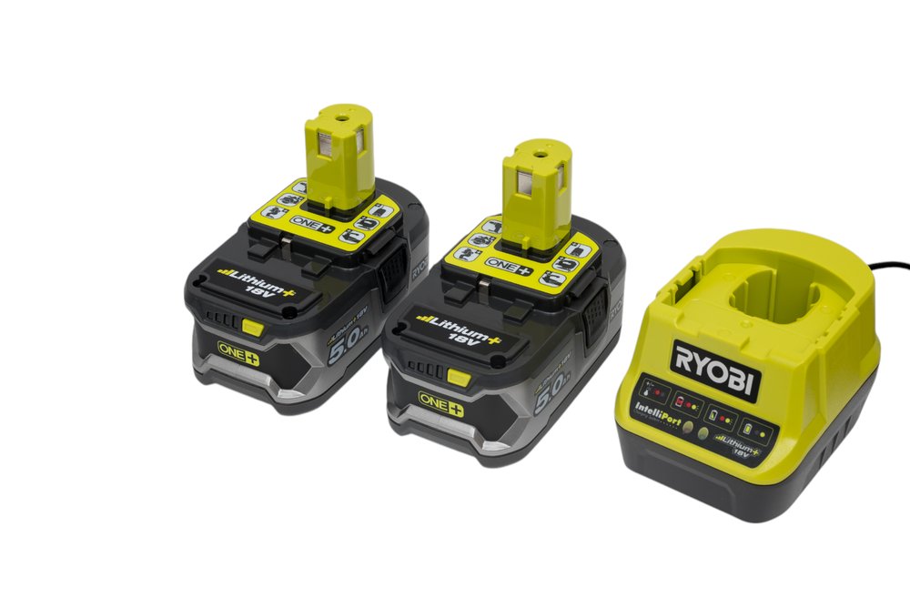 Набор Ryobi ONE+ RC18120-250 5133003364 аккумулятор (18 В, 5.0 А*ч, Li-Ion) 2 шт. и зарядное устройство RC18120