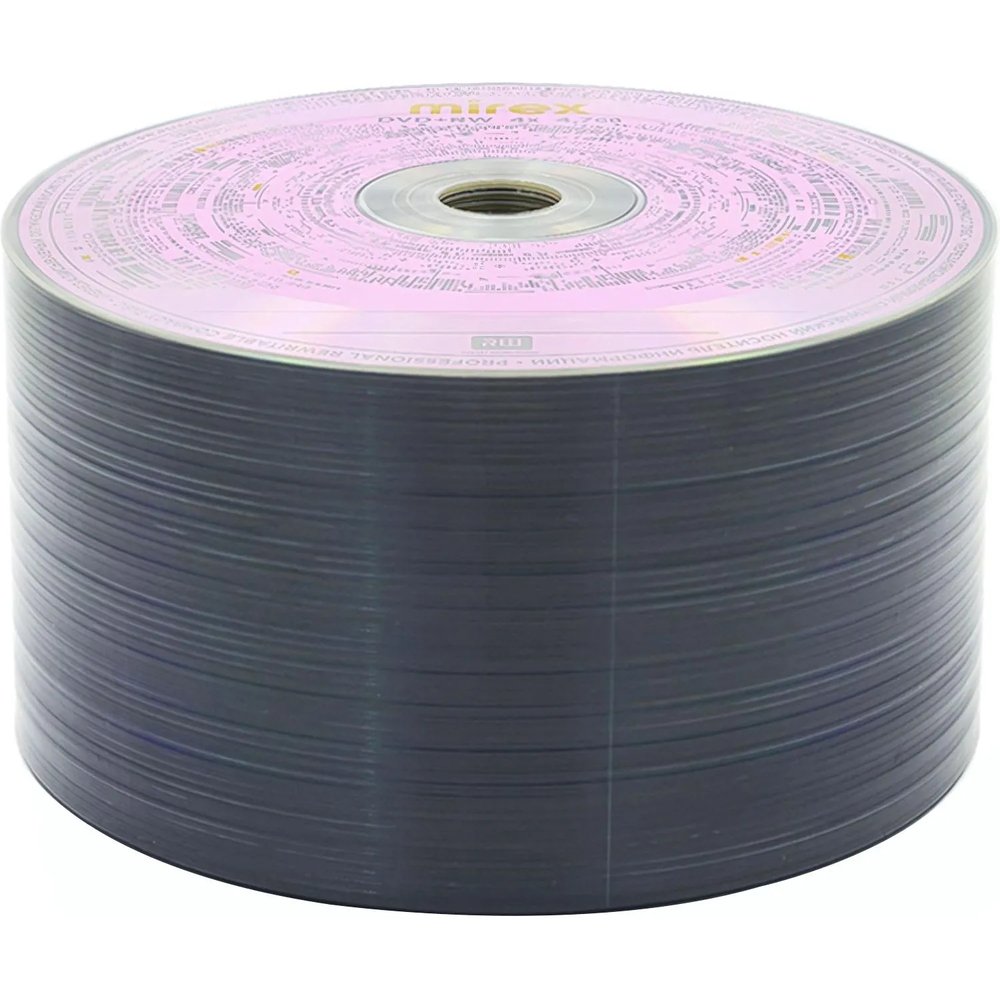 Носители информации DVD+RW Mirex Brand 4X 4,7GB Bulk 50шт/уп (50/500)