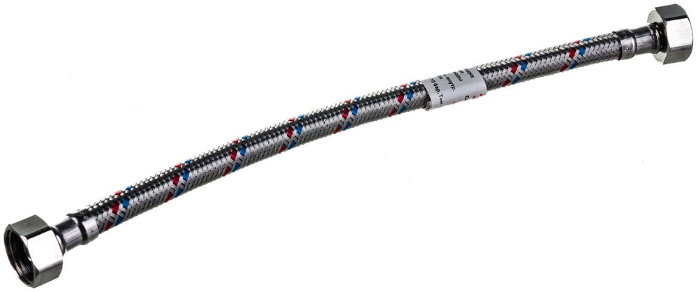 Гибкая подводка для воды (30 см, 1/2', гайка-гайка) VALTEC VTf.001.IS.0404030