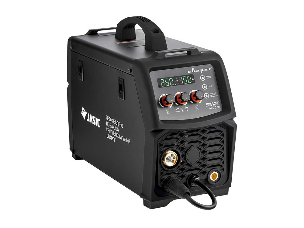 Сварочный инвертор Сварог MIG 200 REAL SMART N2A5 Black, маска+краги 98557