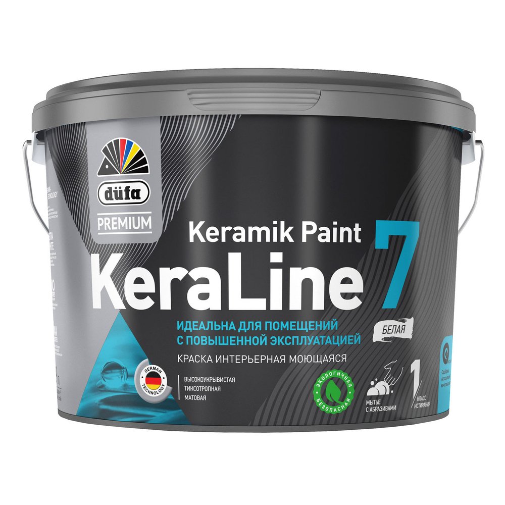 Краска Dufa Premium ВД KeraLine 7, база 1, 9 л МП00-006520