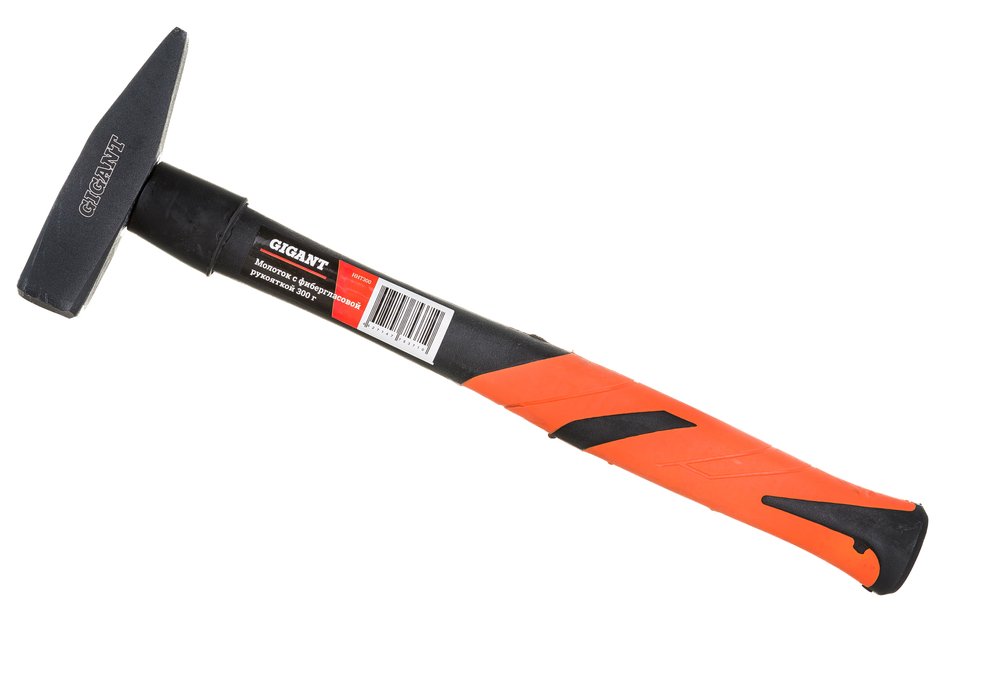 Молоток с фибергласовой рукояткой 300г Gigant HHT300