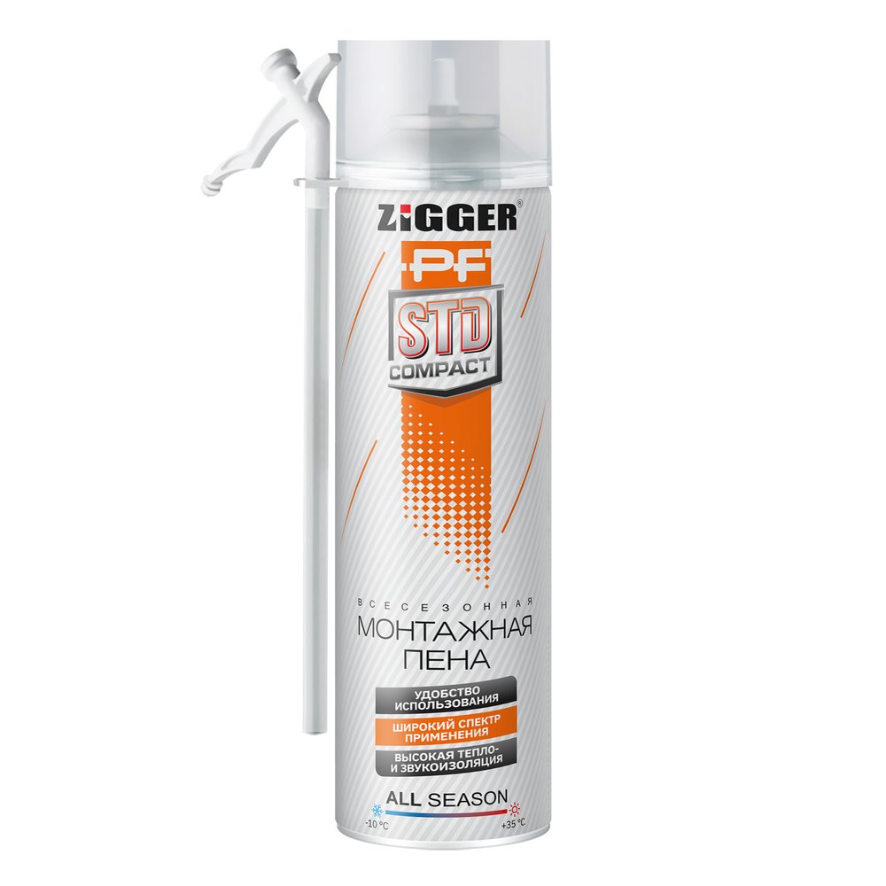 Бытовая пена ZIGGER PF STD COMPACT (всесезонная, 460 г) 01-03-35
