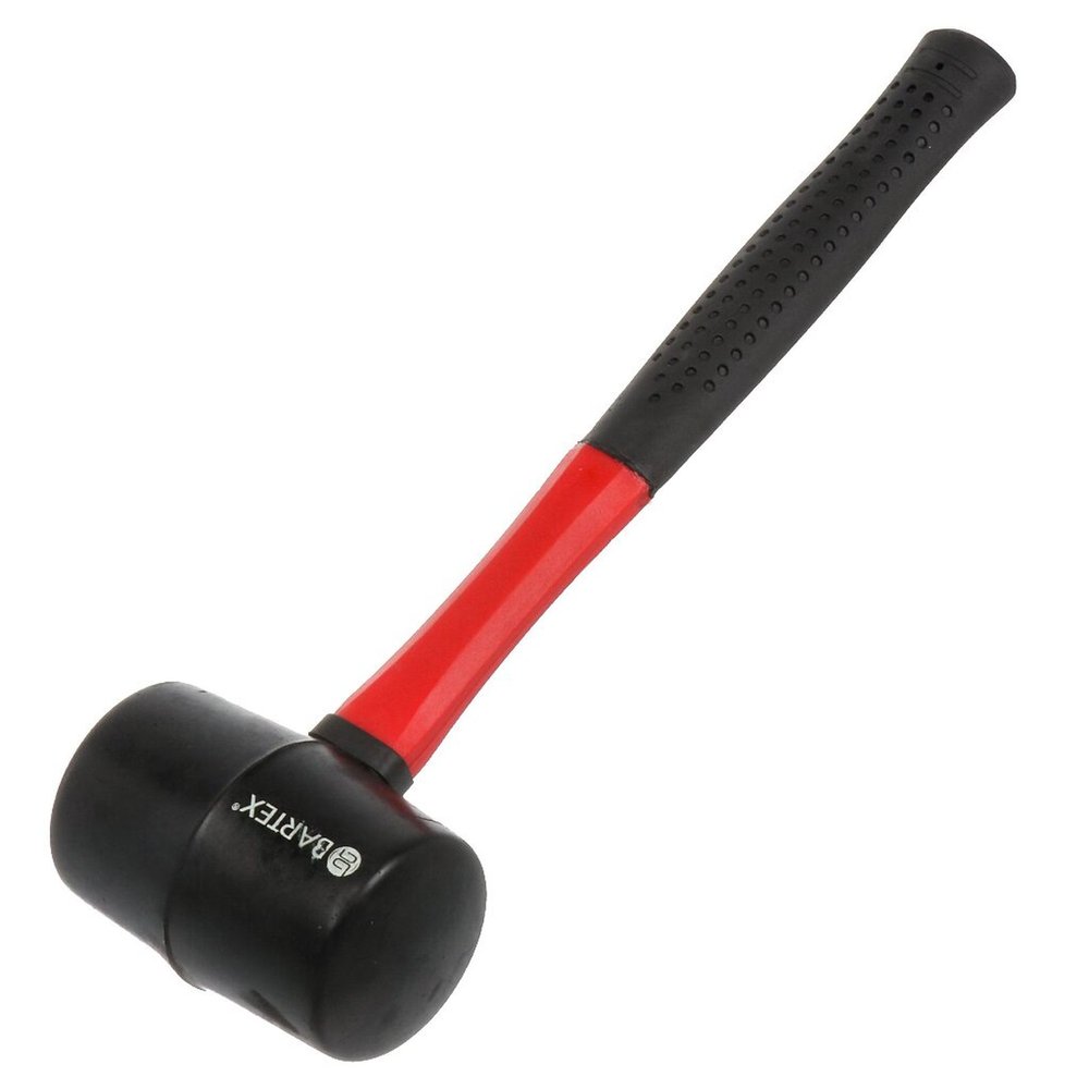 Киянка BARTEX 450 г, резина, фибергласовая рукоятка 162874