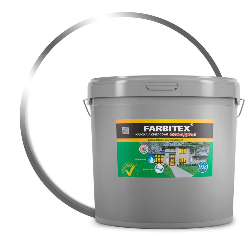 Акриловая фасадная краска Farbitex 25 кг 4300001557
