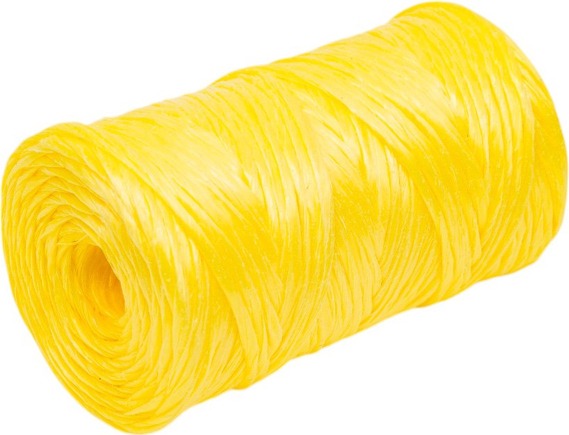 Полипропиленовый шпагат Komfi 100 м, 1000 текс, желтый 117925