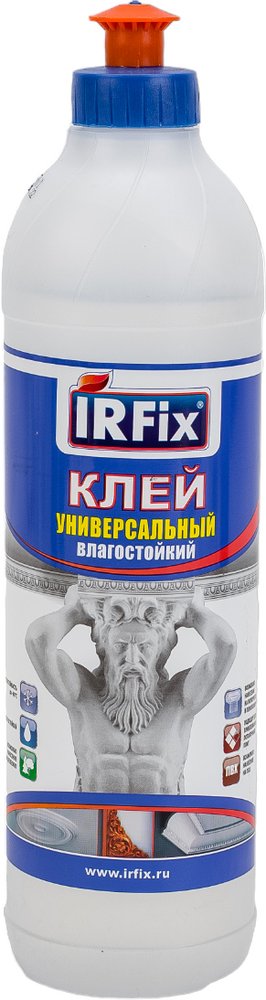 Универсальный влагостойкий прозрачный клей IRFIX 0,5 л 20036