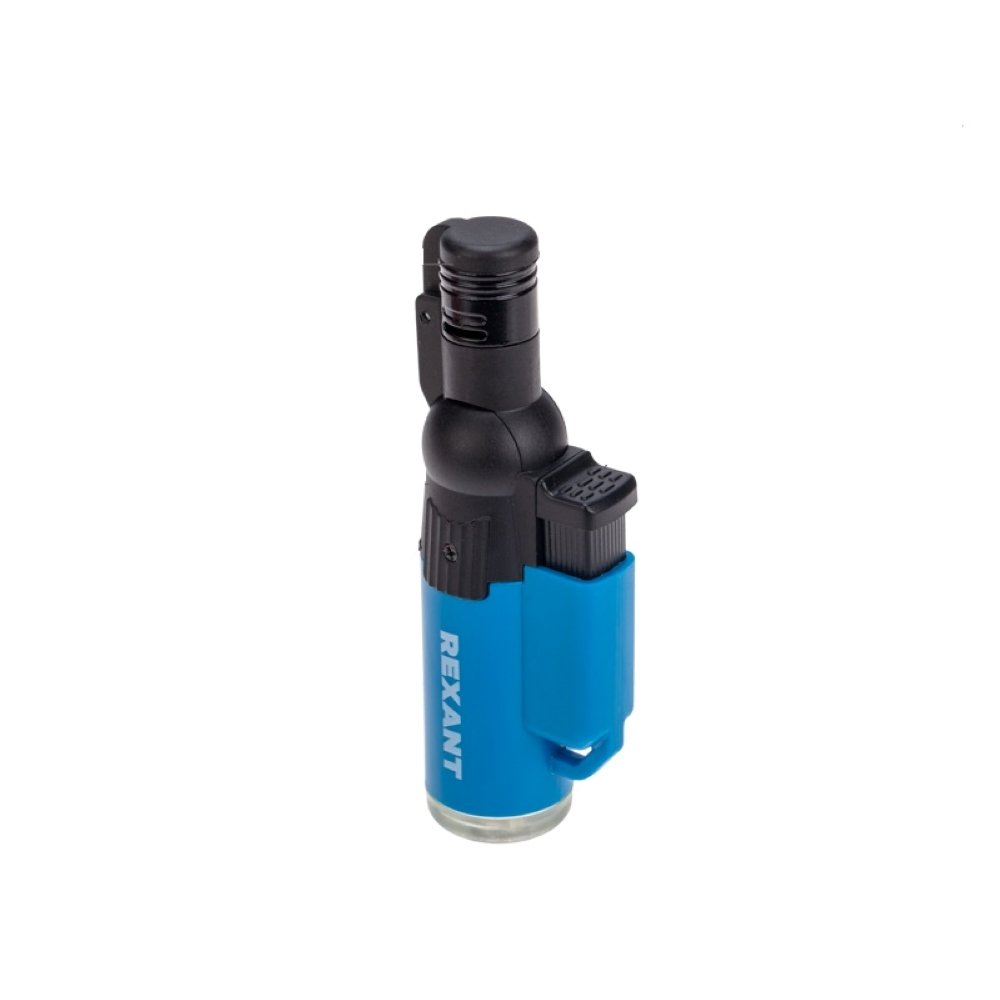 Турбо-зажигалка REXANT GT-10 заправляемая синяя 12-0010