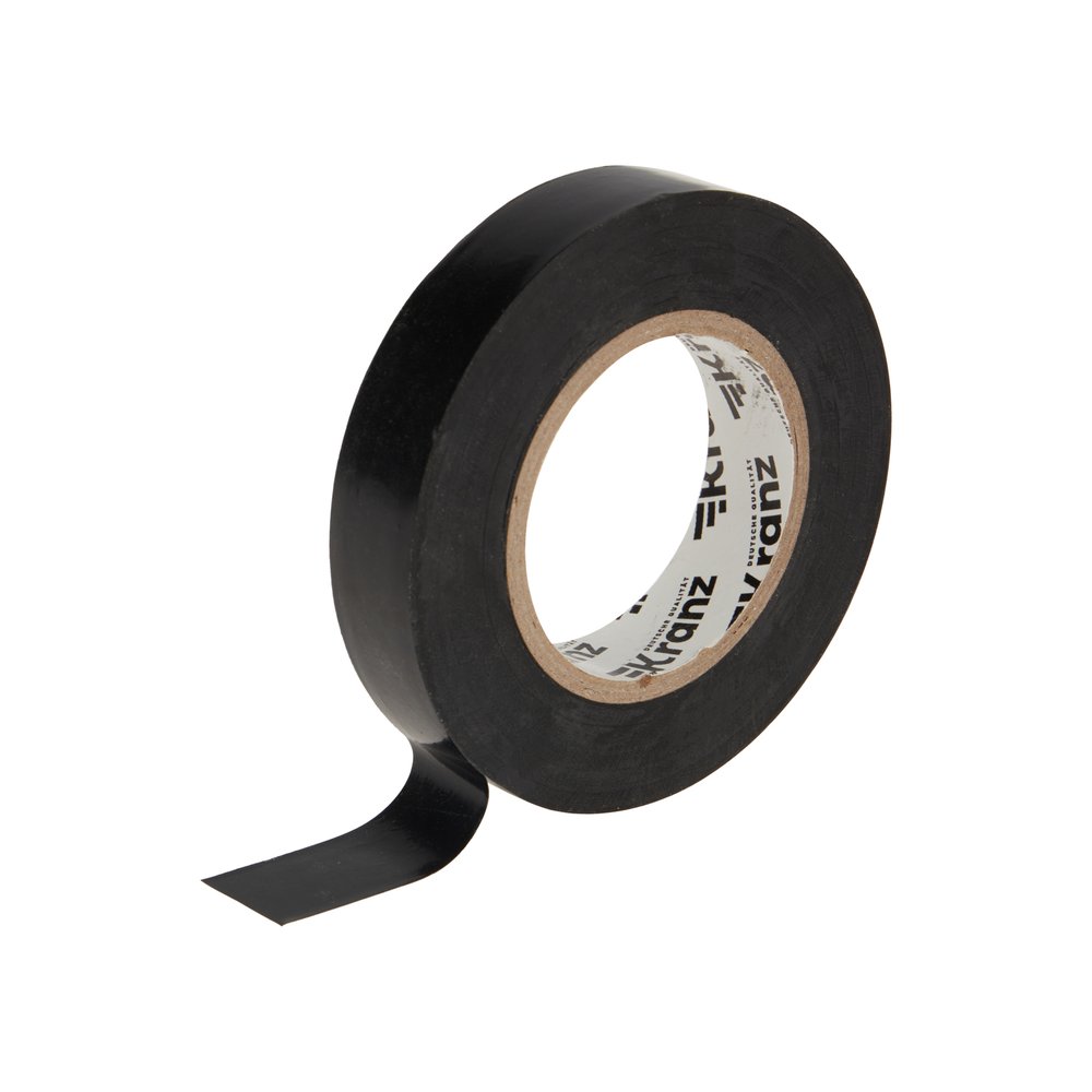 Изолента ПВХ KRANZ 0,13х15 мм, 25 м, черная KR-09-2106