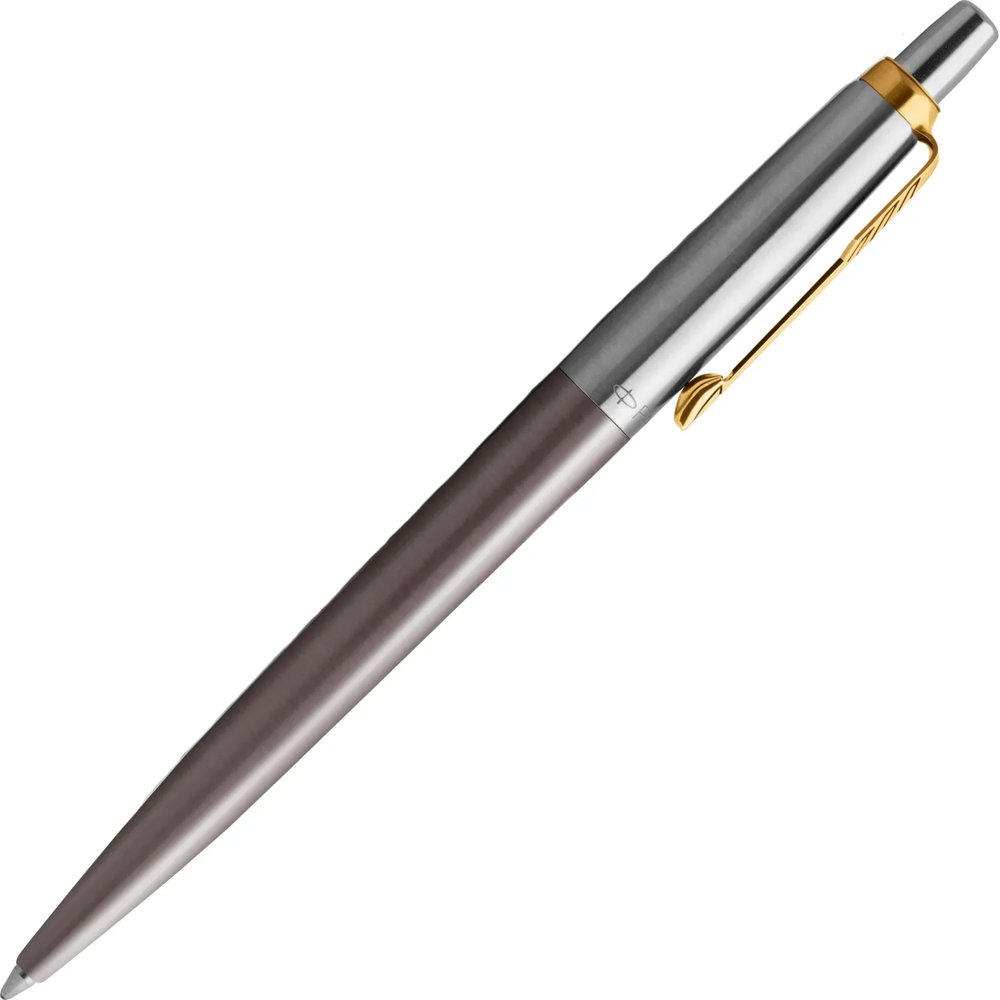 Ручка шариковая Parker Jotter Grey GT 1мм,кнопочн,синий,подар.кор, 2213723