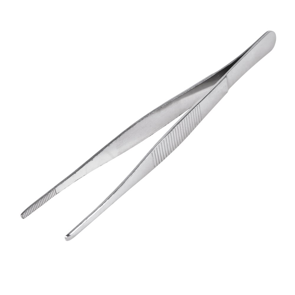 Прямой пинцет REXANT рифленый, 160 мм, блистер 12-0366