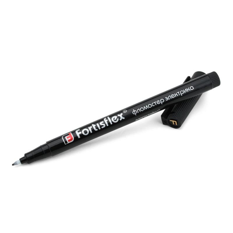 Маркировочный фломастер электрика FORTISFLEX ФМ-0,75 черный, 5 шт 83406