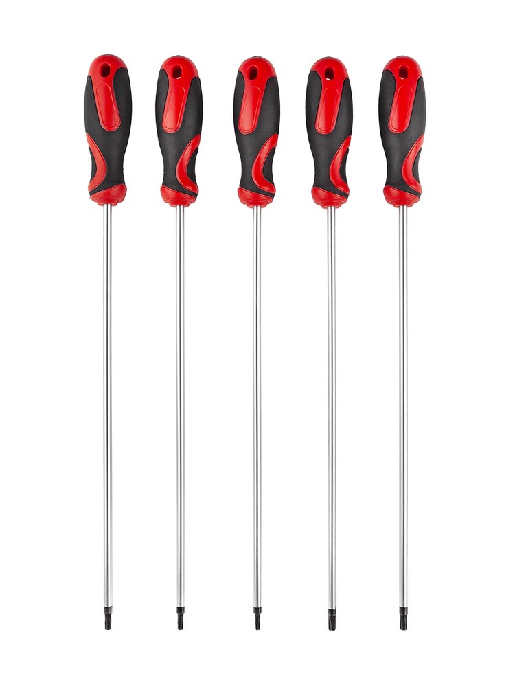 Набор отверток экстрадлинных AV Steel TORX TH15-TH30, 300 мм, 5 предметов AV-921085