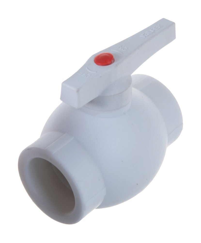 Шаровый кран VALFEX PP-R белый, 40 мм 10144040 007-7666