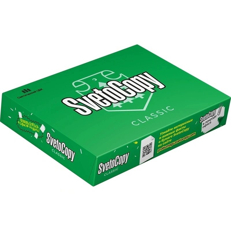 Бумага для офисной техники SvetoCopy A4, марка C, 80 г/кв.м, 500 листов SVETO080X5D1