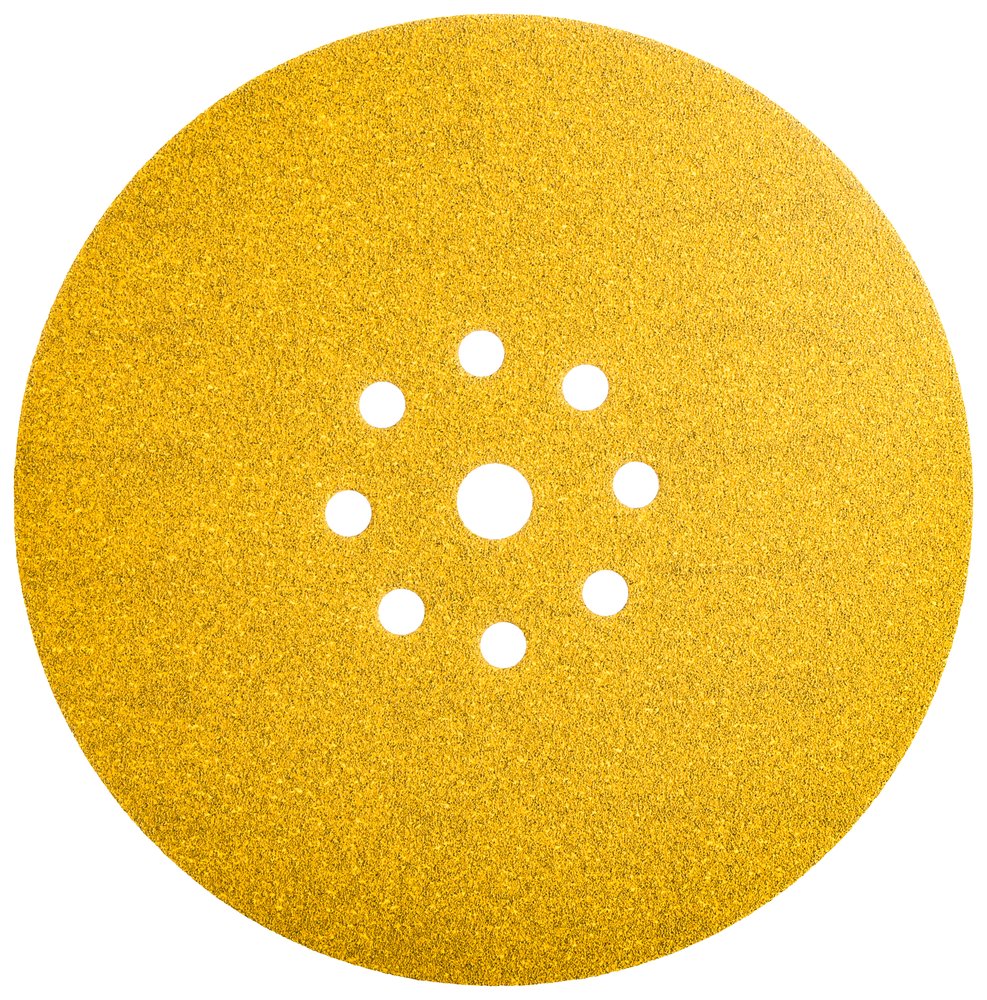 Шлифовальный круг на липучке ABRAFORM Giraffe GOLD 225 мм, 9 отв., Р80 AF-GG-80