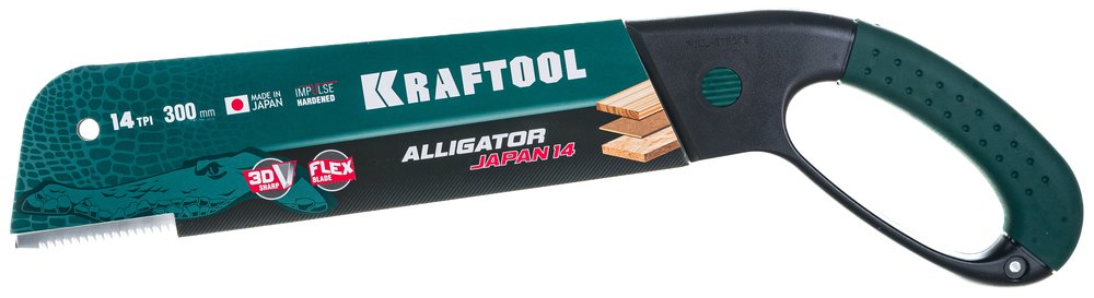 Ножовка по дереву KRAFTOOL KATRAN FINE CUT CARPENTRY 14 TPI, 300мм 1-15181-30-14