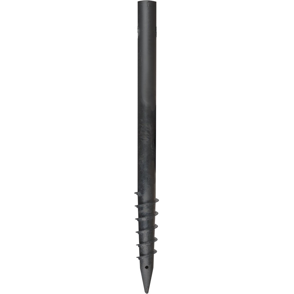 Свая винтовая многовитковая c монтажным окном СВАЙБЕР svo76x1200x3.0, покрытие стандарт (грунт ГФ-21) SVO76x1200x3.0 PS