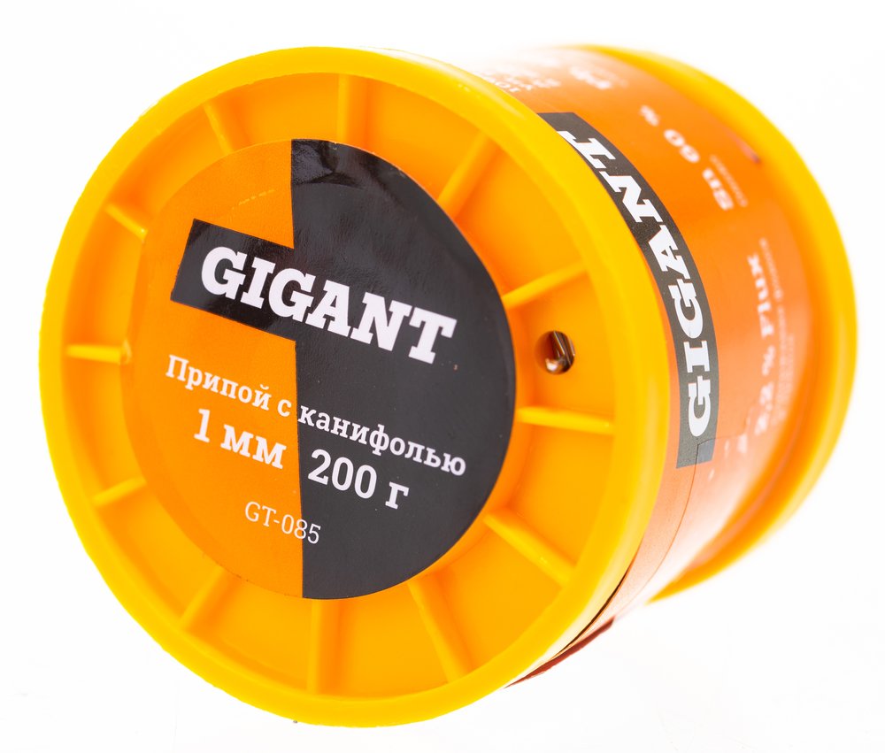 Припой Sn60 Pb40, трубка 1 мм, 200 г Gigant GT-085