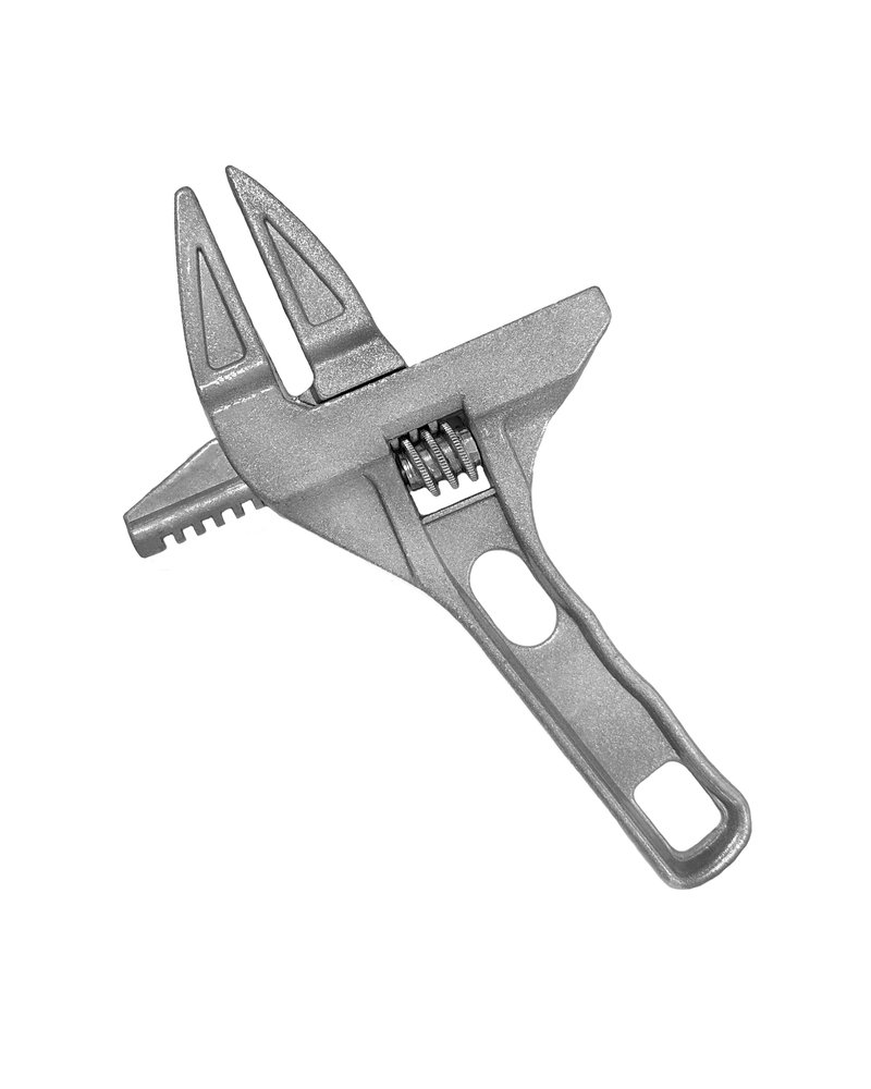 Разводной сантехнический ключ vertextools 200мм, увеличенный диапазон раскрытия, 16-68мм 2220-200-68
