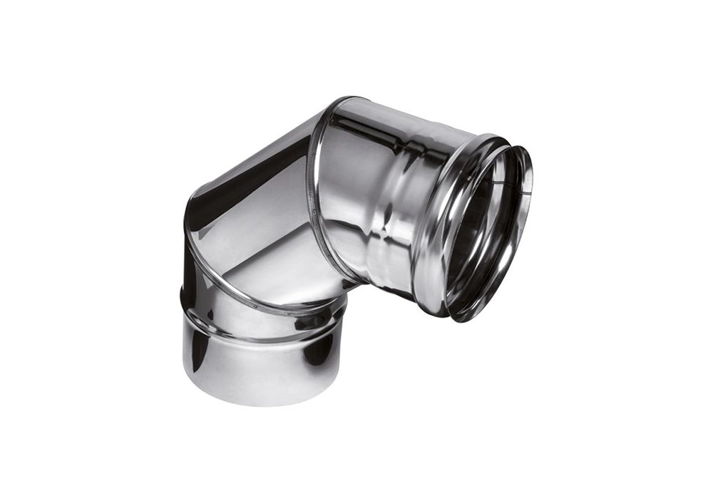 Колено Ferrum 0.5 мм, 90 гр, ф 115 мм f2403