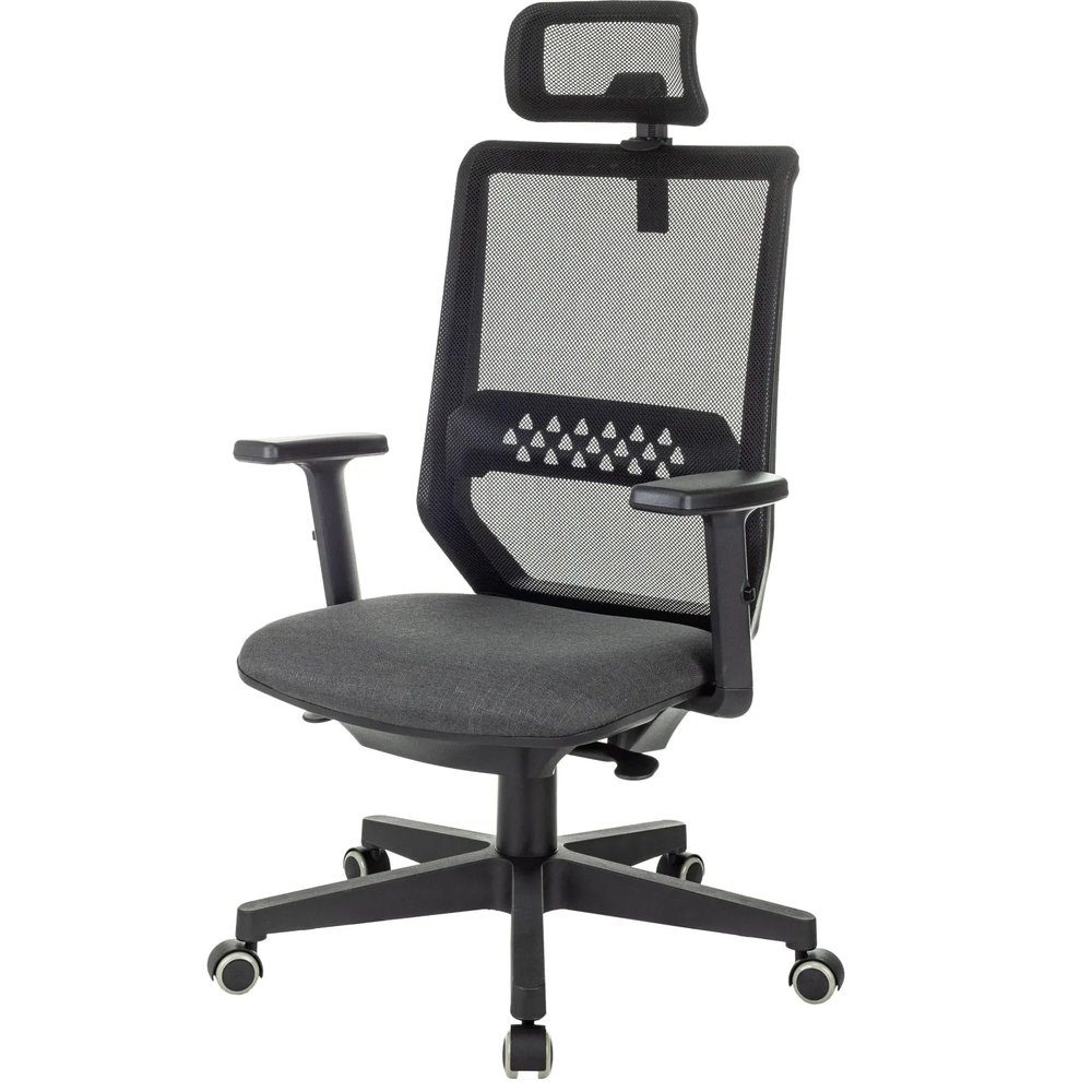 Кресло VB_EChair 663 TC-H черный TW-01 38-418 сетка/ткань
