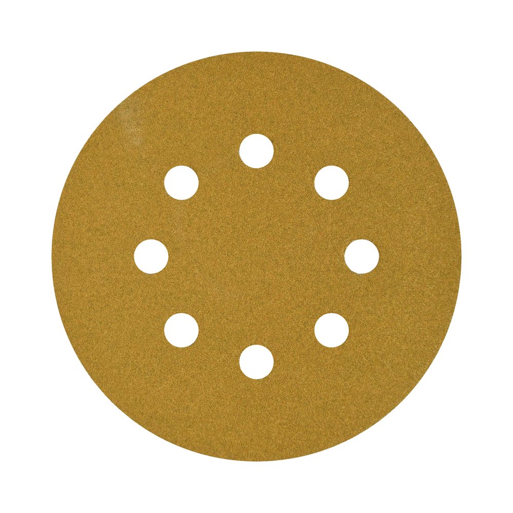Шлифовальный круг на липучке GOLD Classic 125 мм, 8 отверстий, 50 шт, P60 ABRAFORM AF50-GC-128-8-60