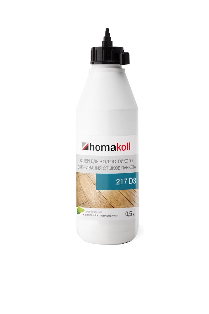 Клей для стыков паркета Homakoll 217 D3, не морозостойкий, 0.5 кг 62083