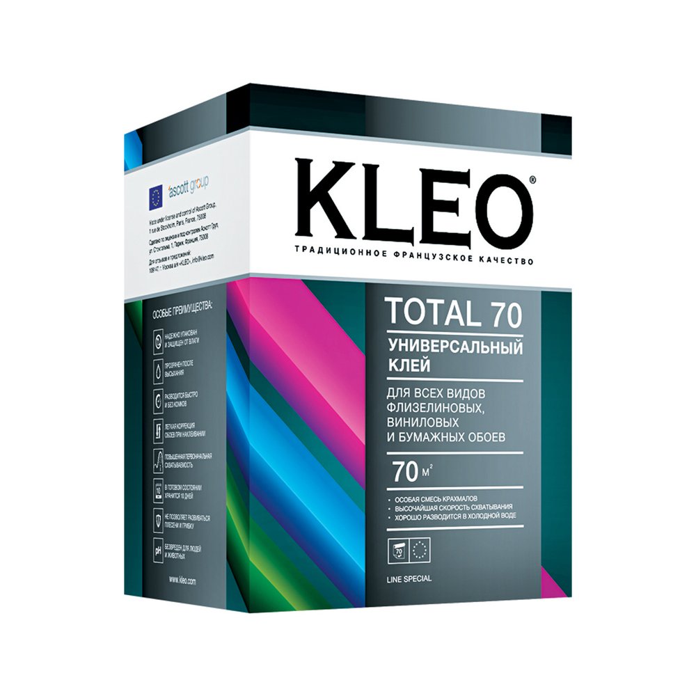 Универсальный обойный клей KLEO сыпучий 075 TOTAL 70