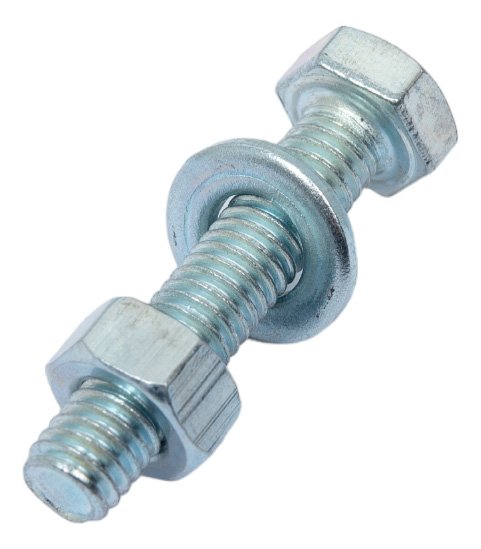 Болт с ш/г крепежная техника набор, полная резьба, din 933, 6x30, 15 шт. 17834