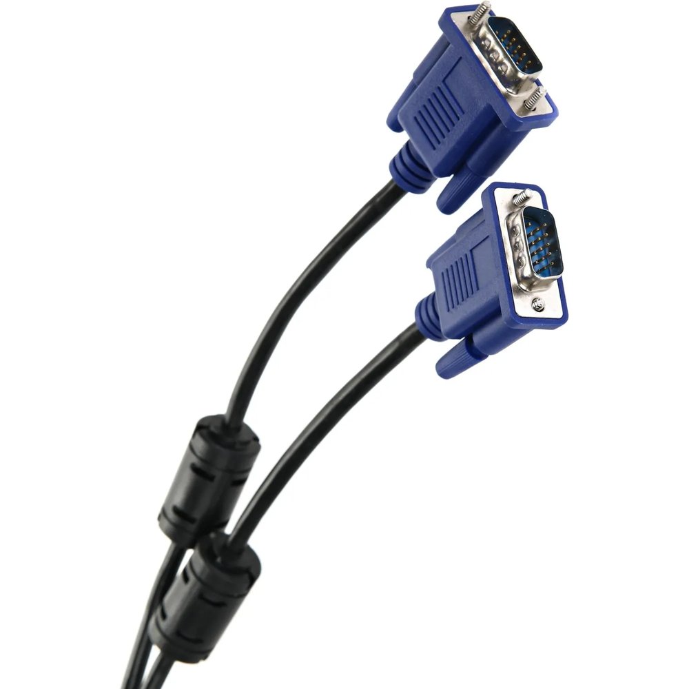 Кабель SVGA, M/M, 1.8 м, 2 фильтра, TV-COM, QCG120H-1.8M