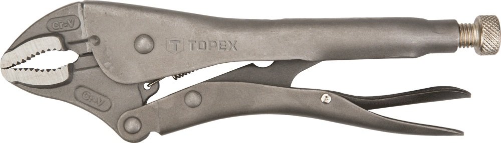 Зажимные клещи с закругленными губками TOPEX 225 мм 32D855