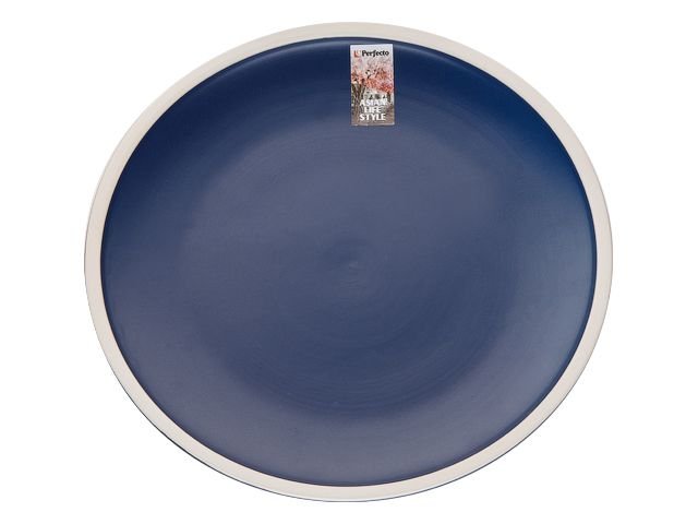 Обеденная керамическая тарелка PERFECTO LINEA Asian синий 17-112652