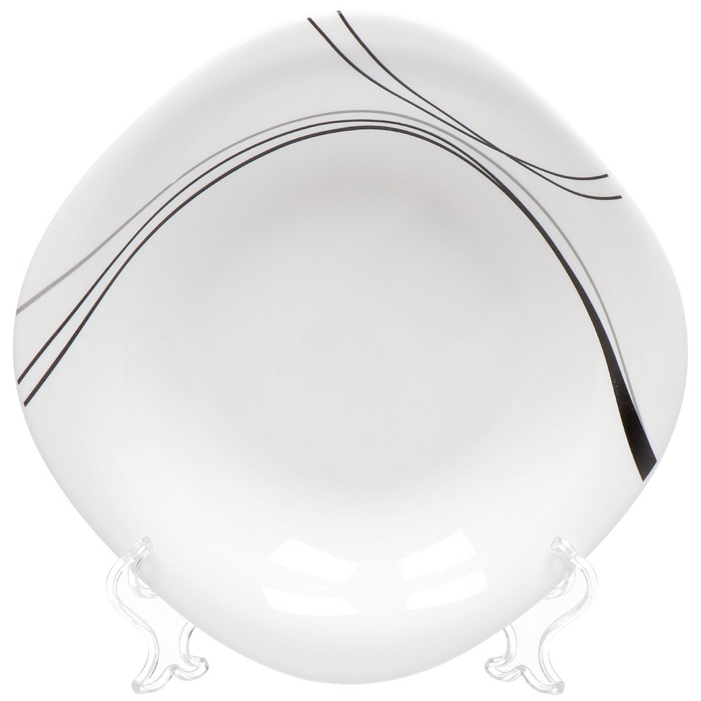 Тарелка DANIKS суповая, стеклокерамика, 21 см, 0.675 л, квадратная, токио, ffsp-90/k1306-2 318284
