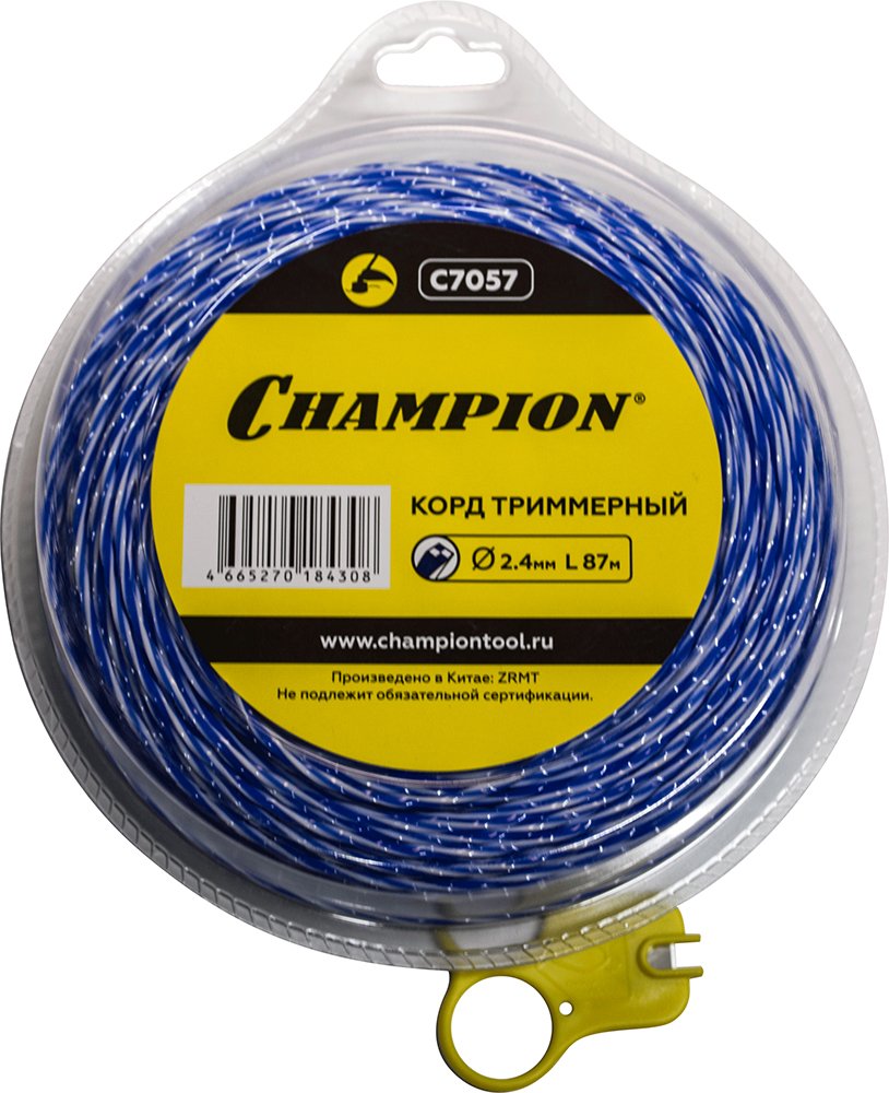 Триммерный корд Champion Sky-cutter 2.4 мм 87 м C7057