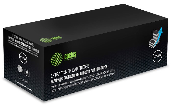 Лазерный картридж CS-C725X-MPS 725x черный, 3000 страниц, для canon lbp 6000/6020/6030b i-sensys Cactus 1129899