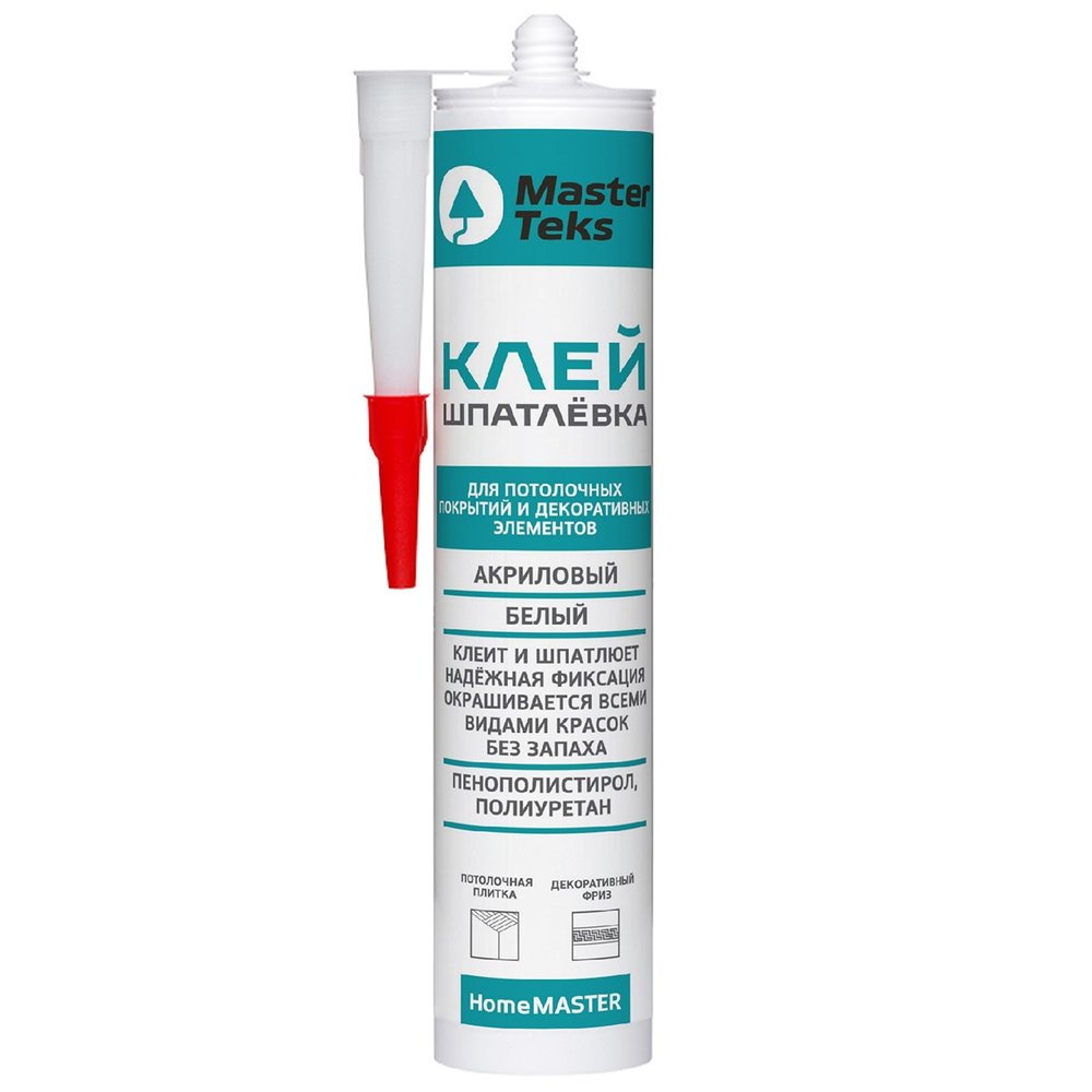 Клей-шпатлевка MASTERTEKS HOMEMASTER акрил. 400 г белый 12 53430
