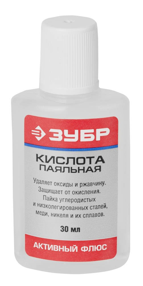 Флюс паяльная кислота ЗУБР 30 мл 55491-030