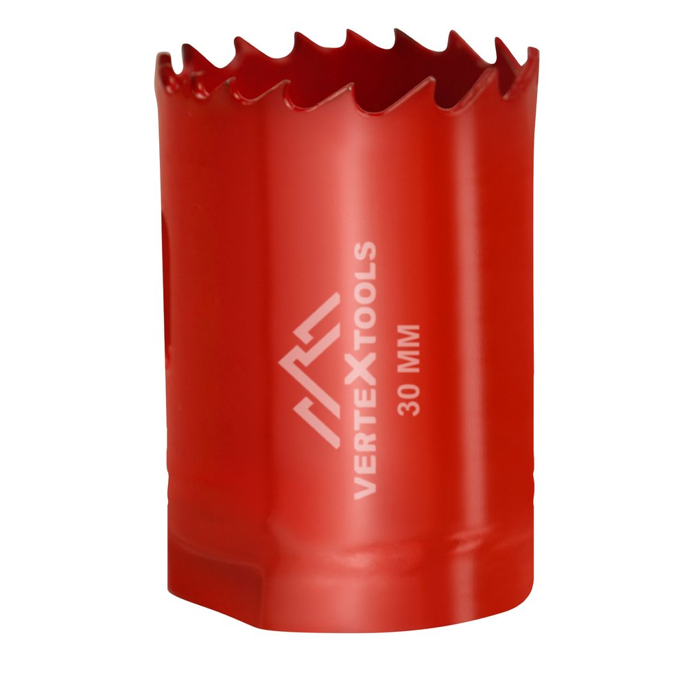 Коронка биметаллическая по металлу 30 мм vertextools 2525-30