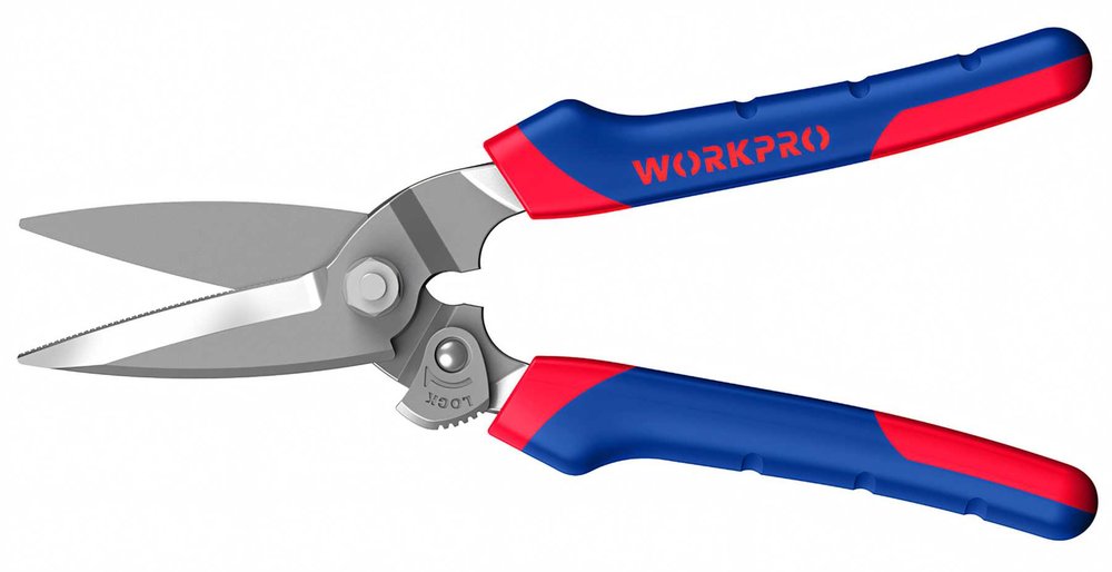 Универсальные кованые ножницы WORKPRO 200 мм WP214009
