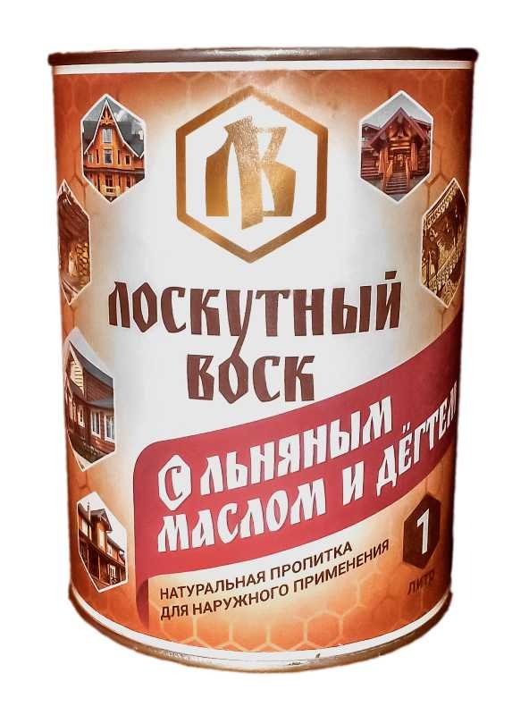 Лоскутный воск с льняным маслом и дегтем 1л ЛМД0100
