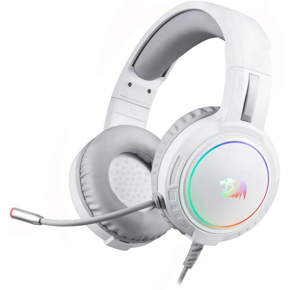 Гарнитура Redragon H270-W (70708) Mento RGB, 3.5мм, белая