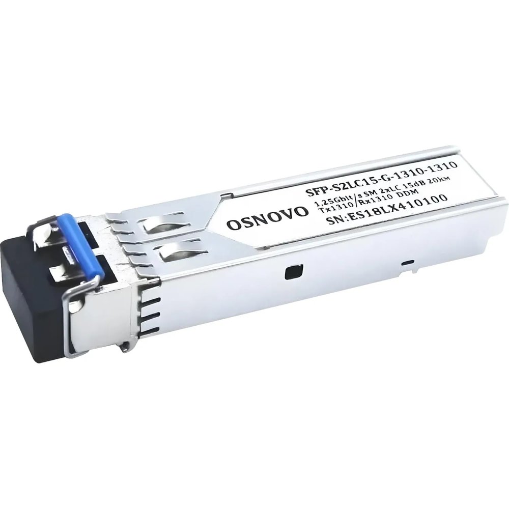 Трансивер SFP Osnovo  SFP-S2LC15-G-1310-1310 до 20км, Tx:1310/Rx:1310, DDM