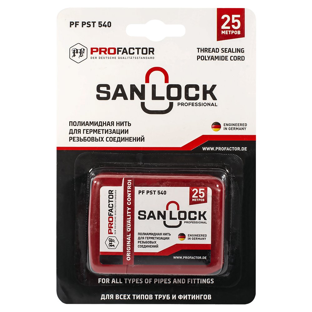 Нить для герметизации PROFACTOR PF SAN-LOCK Professional с силиконом 25м PF PST 540