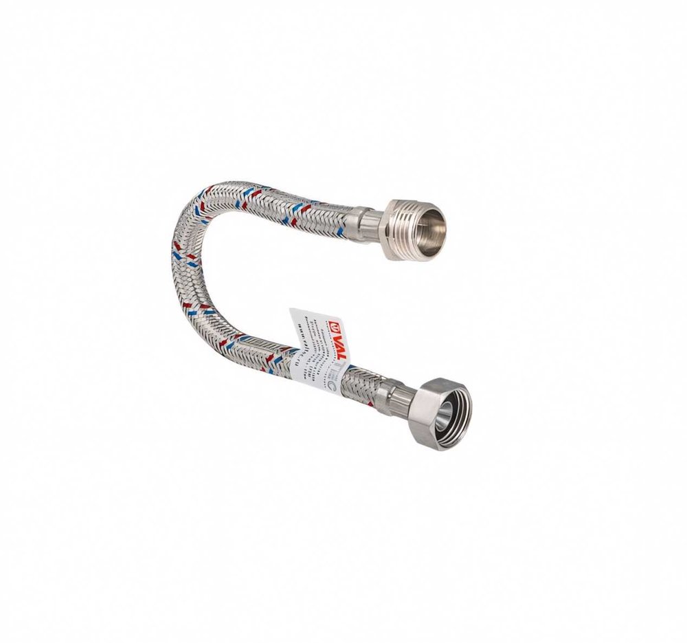 Гибкая подводка для воды (120 см, 1/2', гайка-штуцер) VALTEC VTf.002.IS.0404120