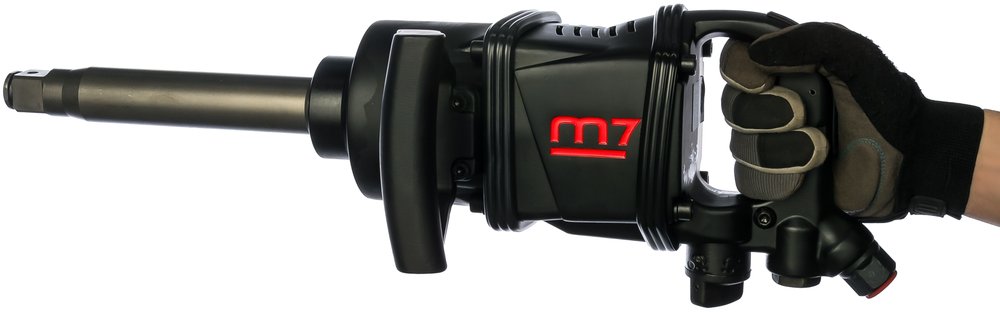 Удлинённый пневматический ударный гайковерт + головки MIGHTY SEVEN PNC-8343-8