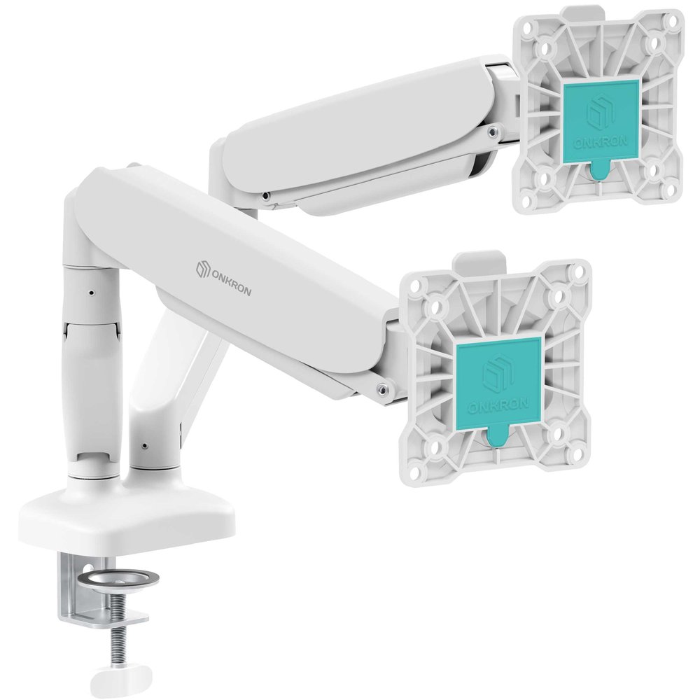 Настольный кронштейн для двух мониторов 13-32 дюймов ONKRON G160 White G160W