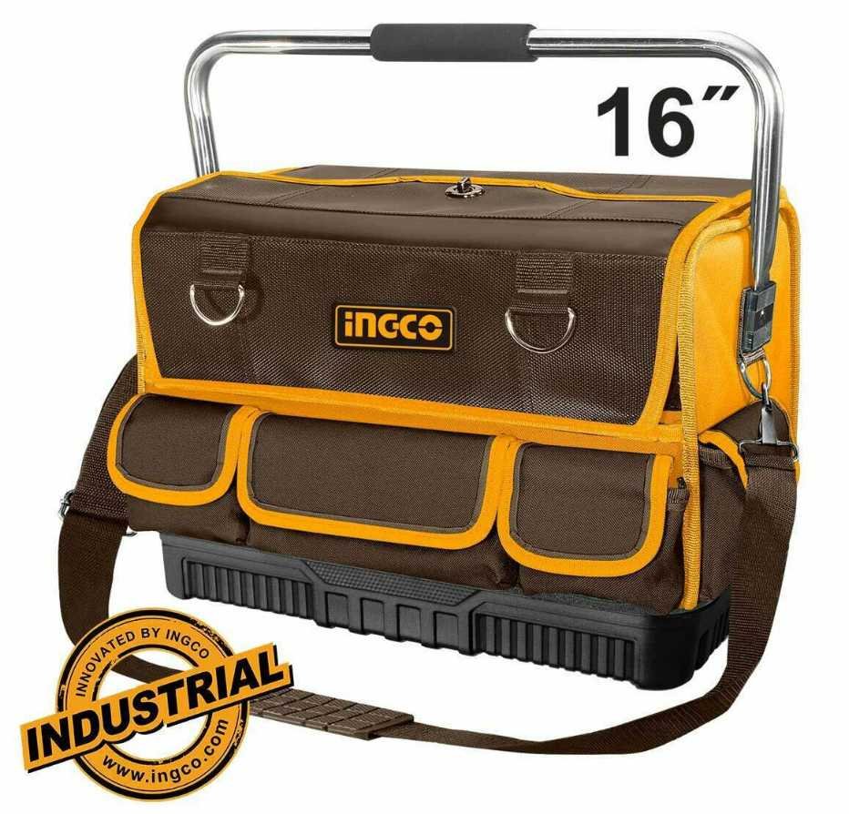 Сумка для инструментов INGCO 42х24х33см, 20Кг, Полиэстер, жесткое дно HTBGL05