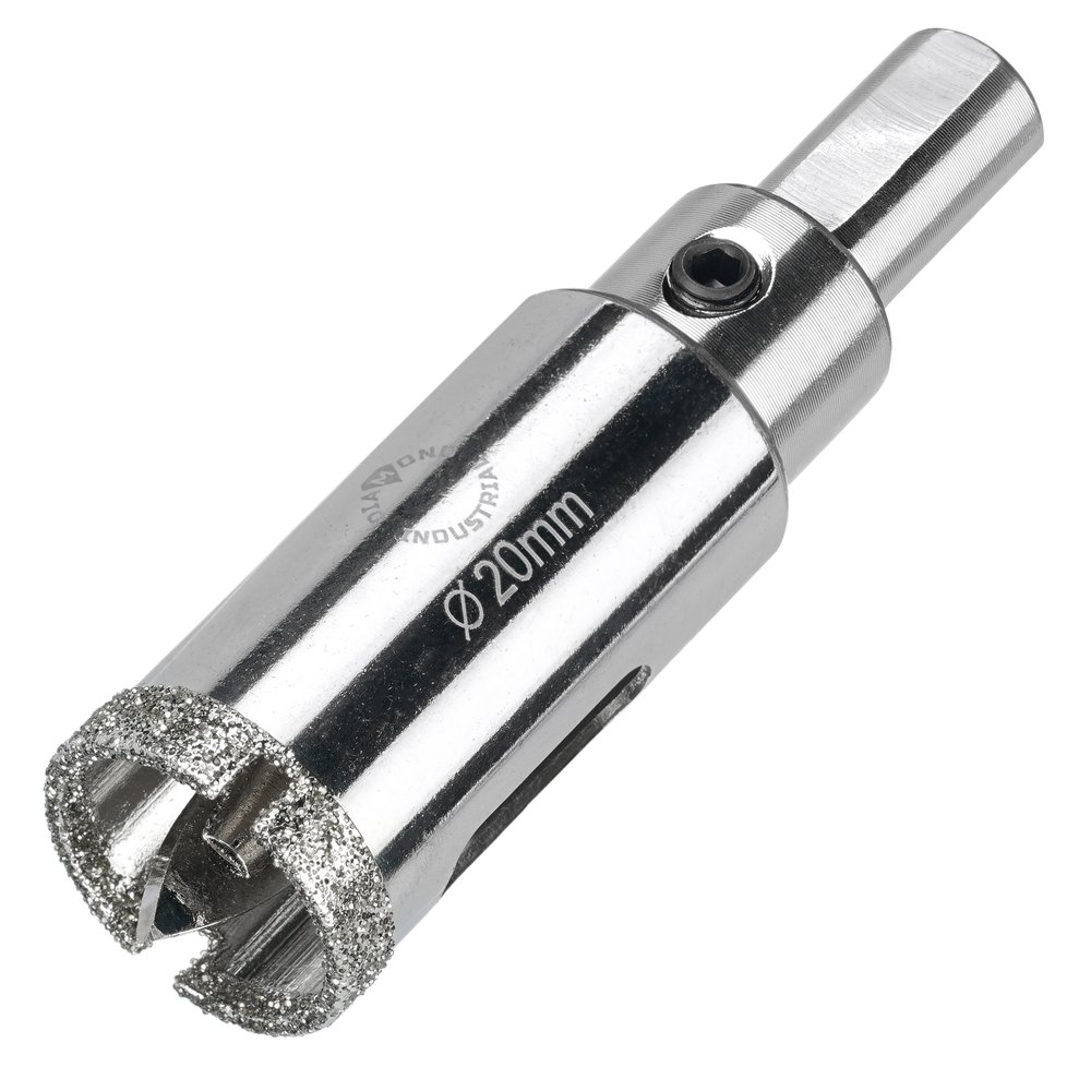 Коронка алмазная по керамограниту и керамике с центрирующим сверлом 20 мм Diamond Industrial DIDCSC020