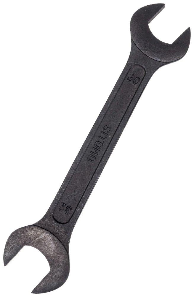 Гаечный рожковый двусторонний ключ SITOMO 30х32 окс. 28924